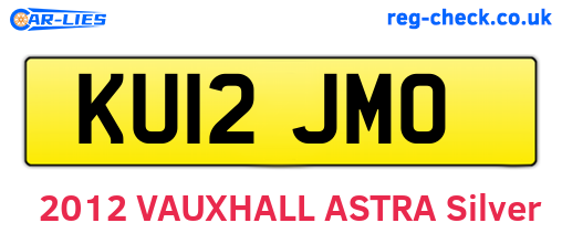 KU12JMO are the vehicle registration plates.