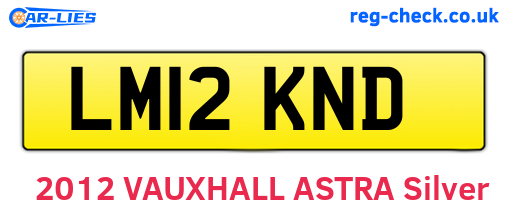 LM12KND are the vehicle registration plates.