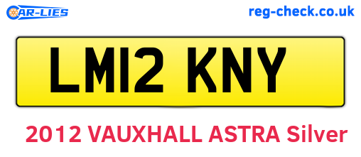 LM12KNY are the vehicle registration plates.