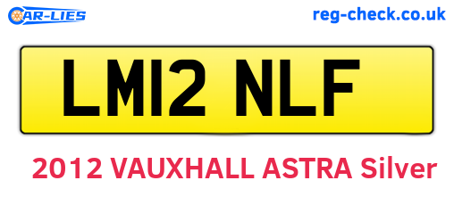 LM12NLF are the vehicle registration plates.