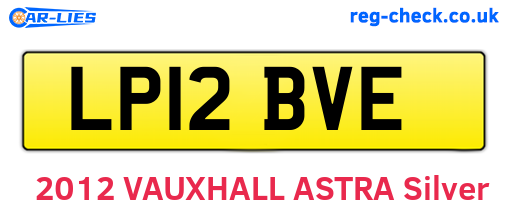 LP12BVE are the vehicle registration plates.