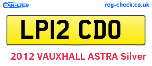 LP12CDO are the vehicle registration plates.