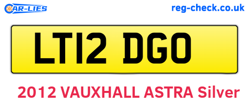 LT12DGO are the vehicle registration plates.