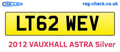 LT62WEV are the vehicle registration plates.
