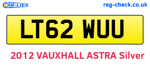 LT62WUU are the vehicle registration plates.