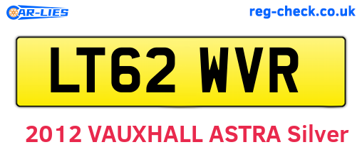 LT62WVR are the vehicle registration plates.