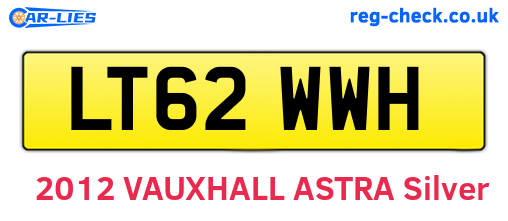 LT62WWH are the vehicle registration plates.