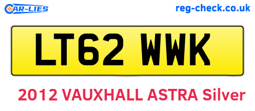 LT62WWK are the vehicle registration plates.