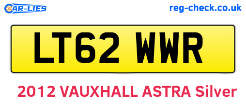LT62WWR are the vehicle registration plates.