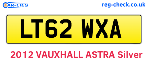 LT62WXA are the vehicle registration plates.