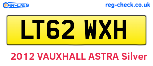 LT62WXH are the vehicle registration plates.