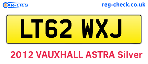 LT62WXJ are the vehicle registration plates.