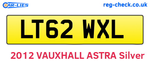 LT62WXL are the vehicle registration plates.