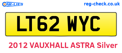LT62WYC are the vehicle registration plates.
