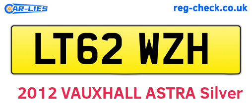 LT62WZH are the vehicle registration plates.