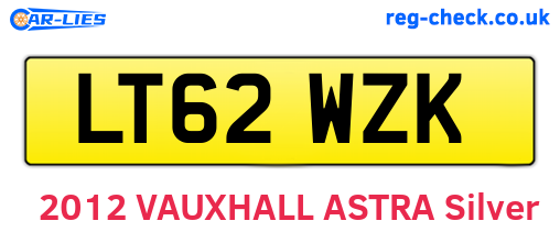 LT62WZK are the vehicle registration plates.
