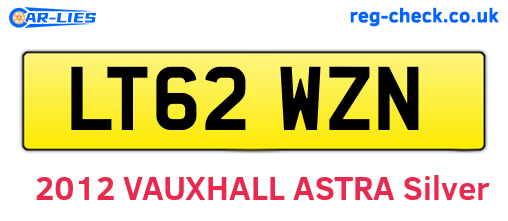LT62WZN are the vehicle registration plates.