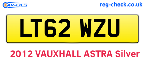 LT62WZU are the vehicle registration plates.