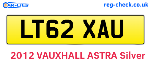 LT62XAU are the vehicle registration plates.
