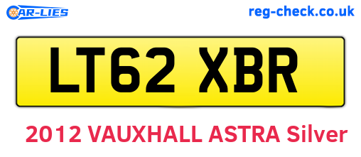LT62XBR are the vehicle registration plates.
