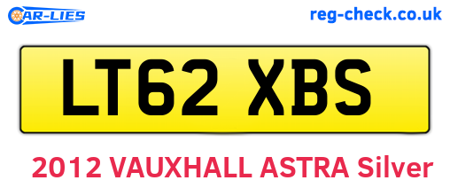 LT62XBS are the vehicle registration plates.