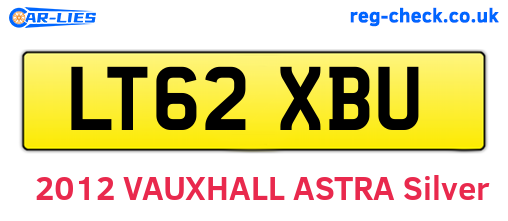 LT62XBU are the vehicle registration plates.