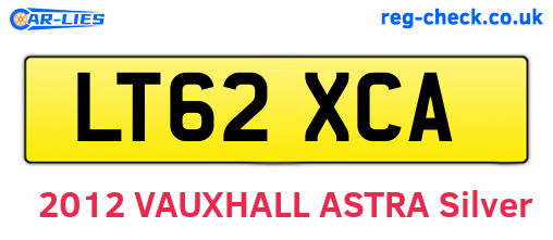 LT62XCA are the vehicle registration plates.