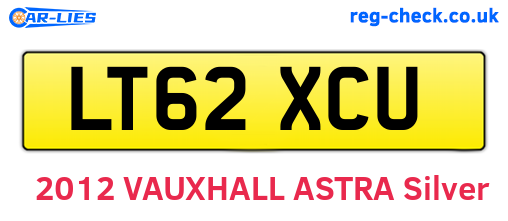 LT62XCU are the vehicle registration plates.