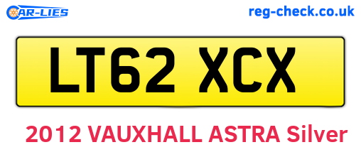 LT62XCX are the vehicle registration plates.