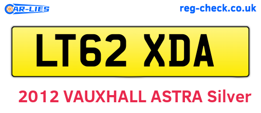 LT62XDA are the vehicle registration plates.