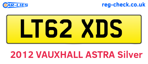 LT62XDS are the vehicle registration plates.