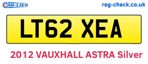 LT62XEA are the vehicle registration plates.