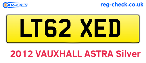 LT62XED are the vehicle registration plates.