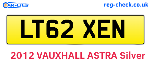 LT62XEN are the vehicle registration plates.