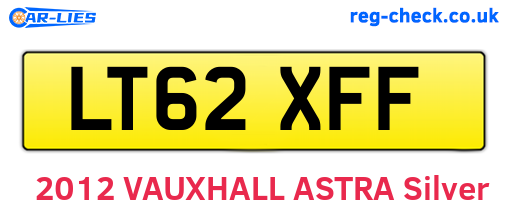 LT62XFF are the vehicle registration plates.