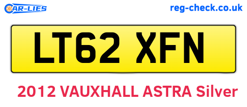 LT62XFN are the vehicle registration plates.