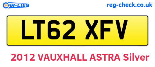 LT62XFV are the vehicle registration plates.