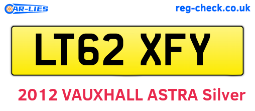 LT62XFY are the vehicle registration plates.
