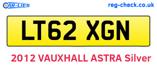 LT62XGN are the vehicle registration plates.