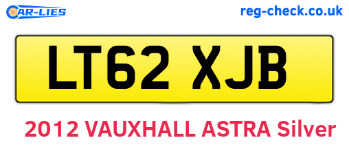 LT62XJB are the vehicle registration plates.