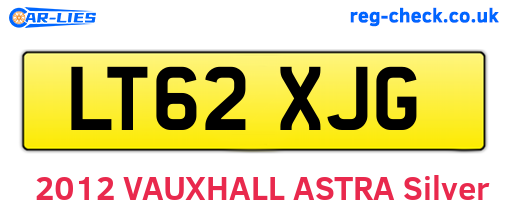 LT62XJG are the vehicle registration plates.