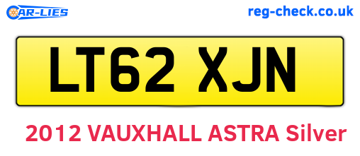 LT62XJN are the vehicle registration plates.