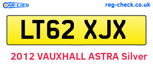 LT62XJX are the vehicle registration plates.