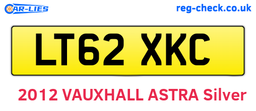 LT62XKC are the vehicle registration plates.