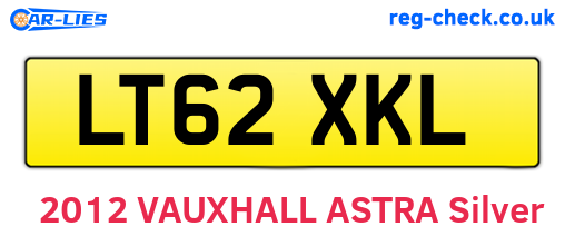 LT62XKL are the vehicle registration plates.