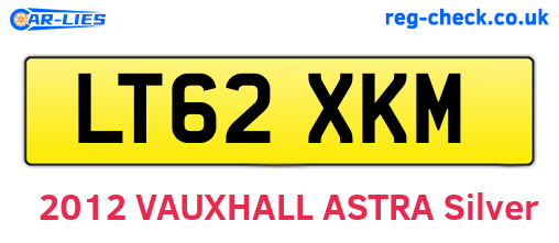 LT62XKM are the vehicle registration plates.