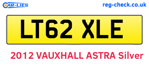 LT62XLE are the vehicle registration plates.