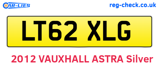 LT62XLG are the vehicle registration plates.
