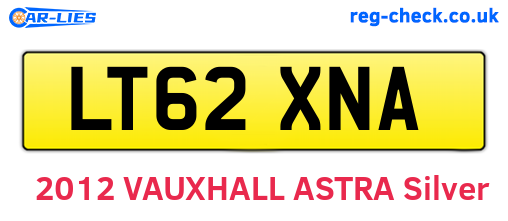 LT62XNA are the vehicle registration plates.
