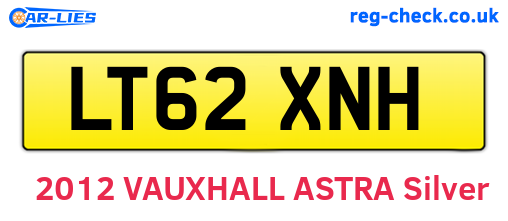 LT62XNH are the vehicle registration plates.